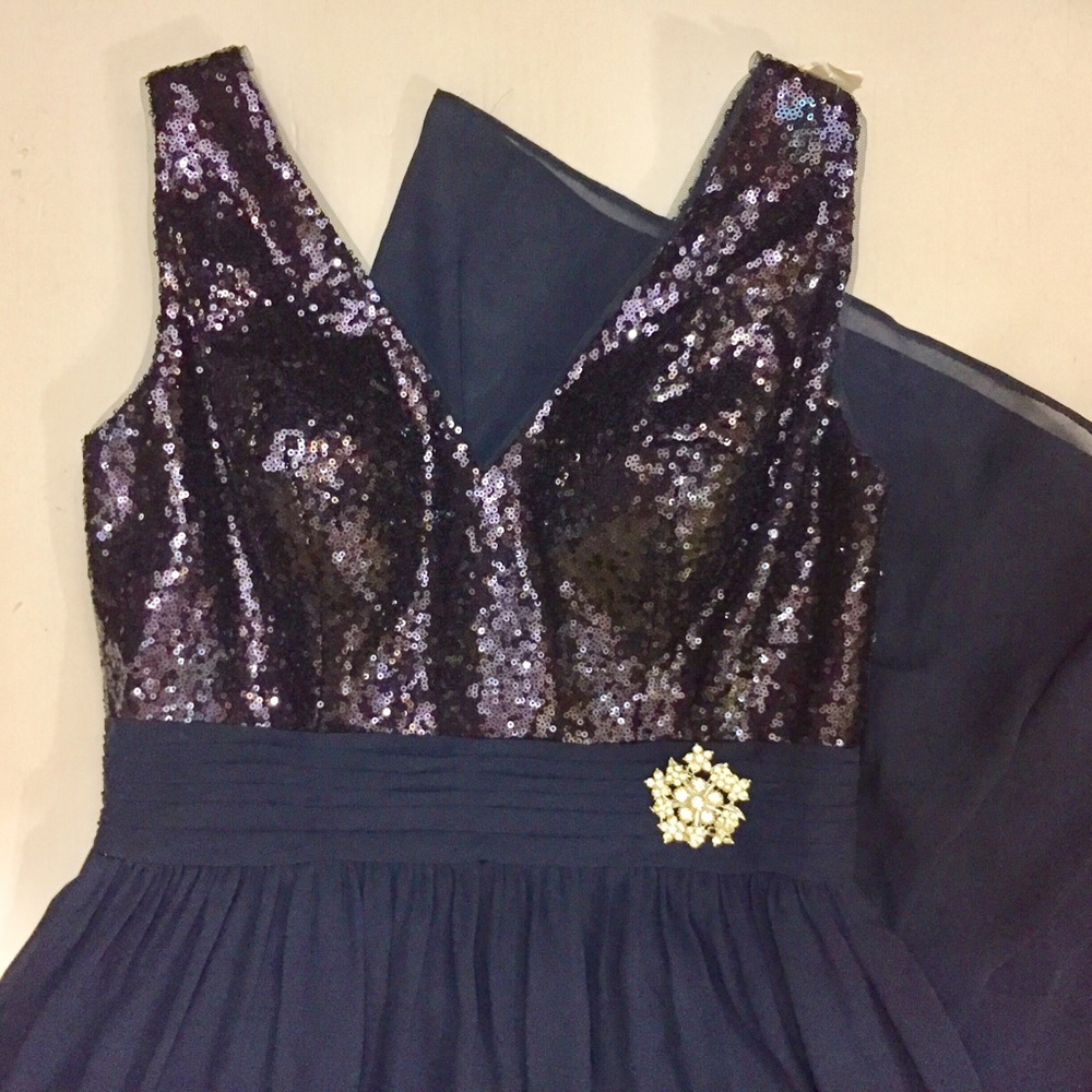 🛑🛑SOLD🛑🛑Gorgeous b2 Jasmine Gown Maxi Bustier Prom Full Skirted Dress wSequin - Picture 2 of 6